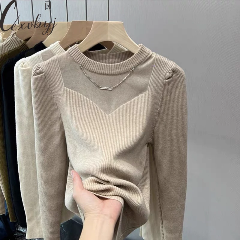 Korean Fashion Mesh Sweater Women Elegant Round Neck Design Knitwear Pullover Ladies Temperament Long Sleeve Bottoming Top S-2XL
Korean Fashion Mesh Sweater Women Elegant Round Neck Design Knitwear Pullover Ladies Temperament Long Sleeve Bottoming Top S-2XL