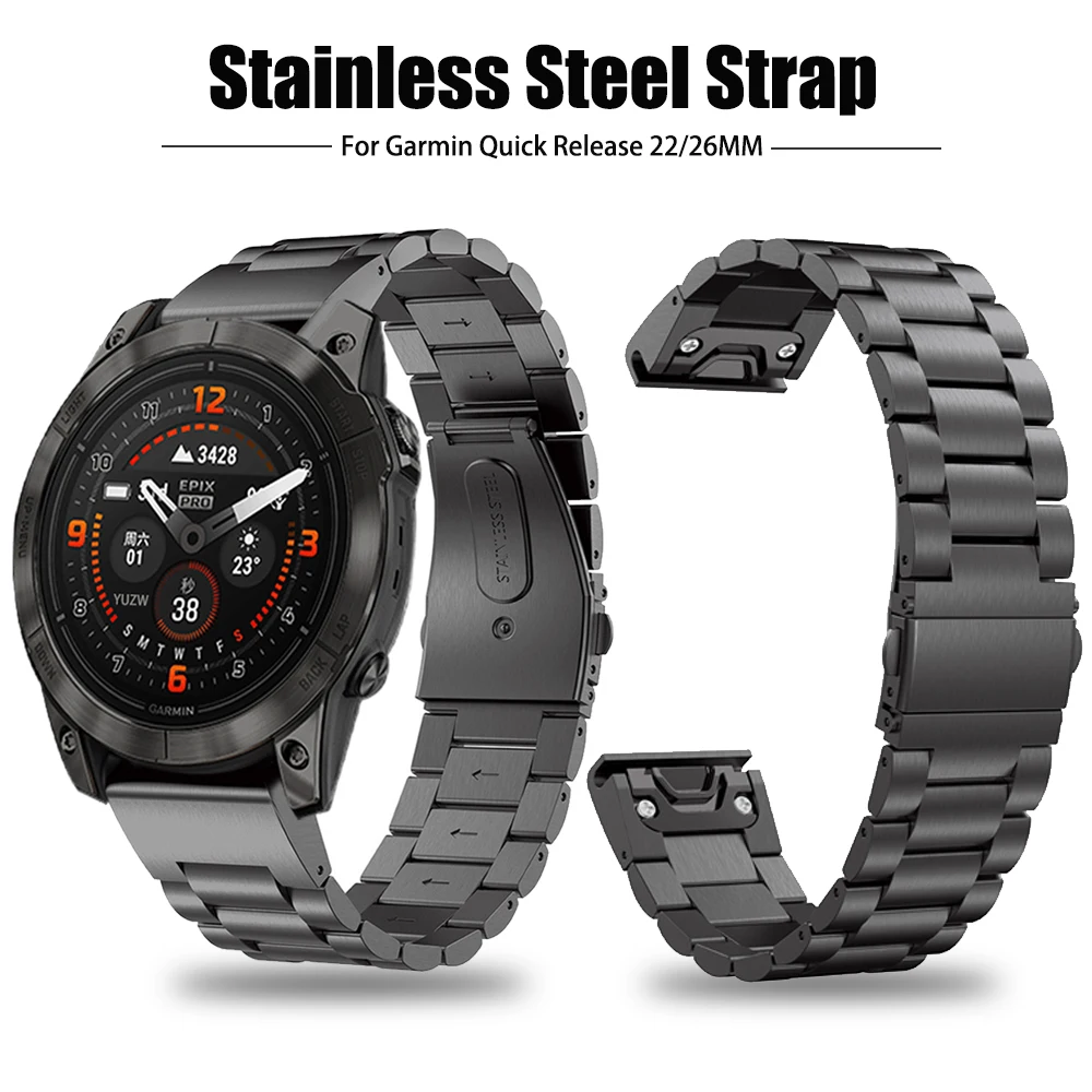 Металлический Стальной ремешок для Garmin Instinct 2X Solar Wacth Band Forerunner 965/Epix (Gen) Pro/Fenix 7X Pro QuickFit, 22 26 мм
Металлический Стальной ремешок для Garmin Instinct 2X Solar Wacth Band Forerunner 965/Epix (Gen) Pro/Fenix 7X Pro QuickFit, 22 26 мм