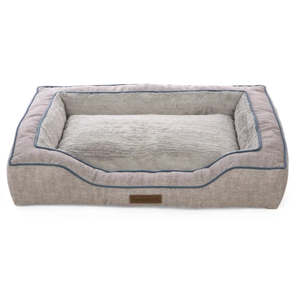 Vibrant Life Bolstered Bliss Mattress Edition Dog Bed, Large, 36"x26", Up to 70lbs, cat beds
Vibrant Life Bolstered Bliss Mattress Edition Dog Bed, Large, 36"x26", Up to 70lbs, cat beds