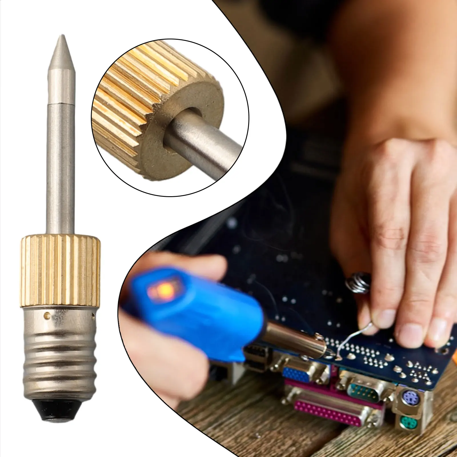 High Quality Brand New Iron Tip Soldering 1pc Workshop Outdoor Replacement 1.97inch Welding B/C/K Copper+Steel
High Quality Brand New Iron Tip Soldering 1pc Workshop Outdoor Replacement 1.97inch Welding B/C/K Copper+Steel