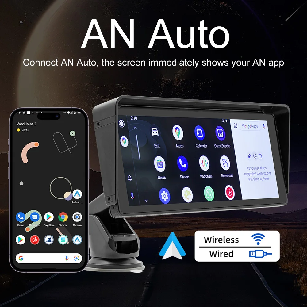 1x 10.26-inch IPS Color H-D Touch Screen Dash Cam CarPlay Car MP5 Player DVR Video Recorder Connected To Wireless Carplay Or AN
1x 10.26-inch IPS Color H-D Touch Screen Dash Cam CarPlay Car MP5 Player DVR Video Recorder Connected To Wireless Carplay Or AN