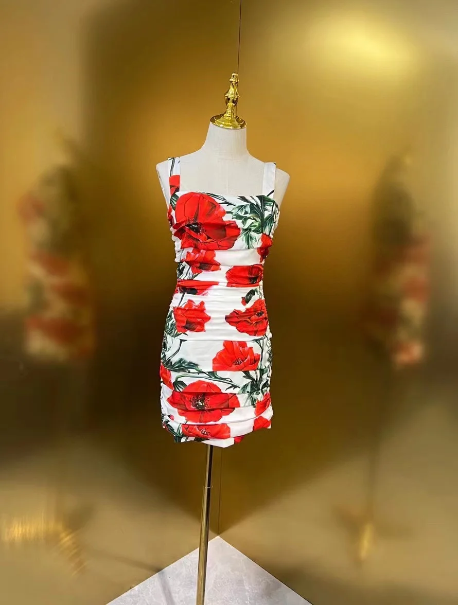Fyion High Quality 2023 Summer Women Fashion Runway Top Holiday Mini Floral Print Silk Dress Ladies Slim Draped Dresses
Fyion High Quality 2023 Summer Women Fashion Runway Top Holiday Mini Floral Print Silk Dress Ladies Slim Draped Dresses