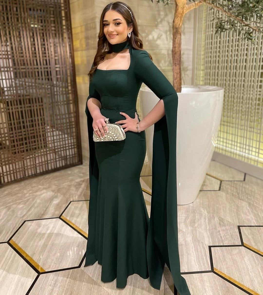 Halter Square Evening Dress Long Sleeves Prom Gowns Formal Women Party Dress Halter Square Neck Vestidos De Fiesta Elegantes
Halter Square Evening Dress Long Sleeves Prom Gowns Formal Women Party Dress Halter Square Neck Vestidos De Fiesta Elegantes
