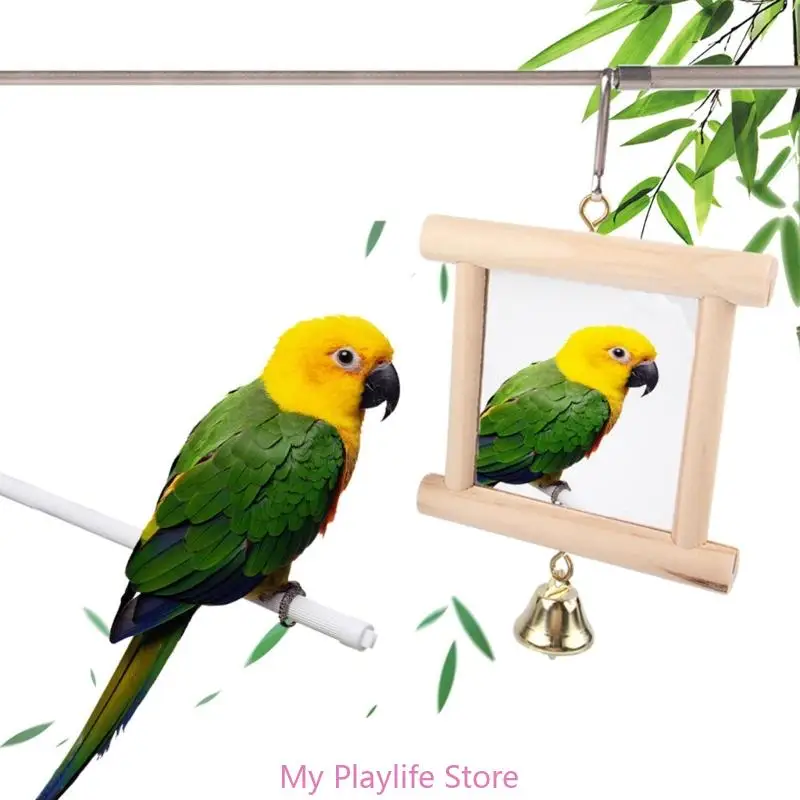Bird Mirror Toy Small Parrot Mirror Parrot Cage Toy with Small Bells Pet Cage Interactive Mirror Bird Supplies
Bird Mirror Toy Small Parrot Mirror Parrot Cage Toy with Small Bells Pet Cage Interactive Mirror Bird Supplies