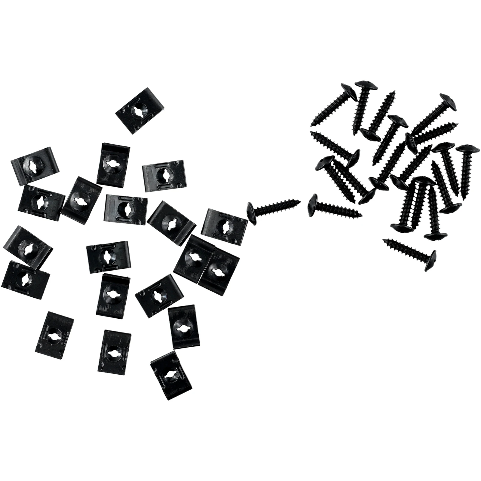 20pcs Car Metal Screw Fastener Clips U-Type Clip With Screw Anti-rust Protection Car Bumper Fender Trim Panel Fasteners
20pcs Car Metal Screw Fastener Clips U-Type Clip With Screw Anti-rust Protection Car Bumper Fender Trim Panel Fasteners