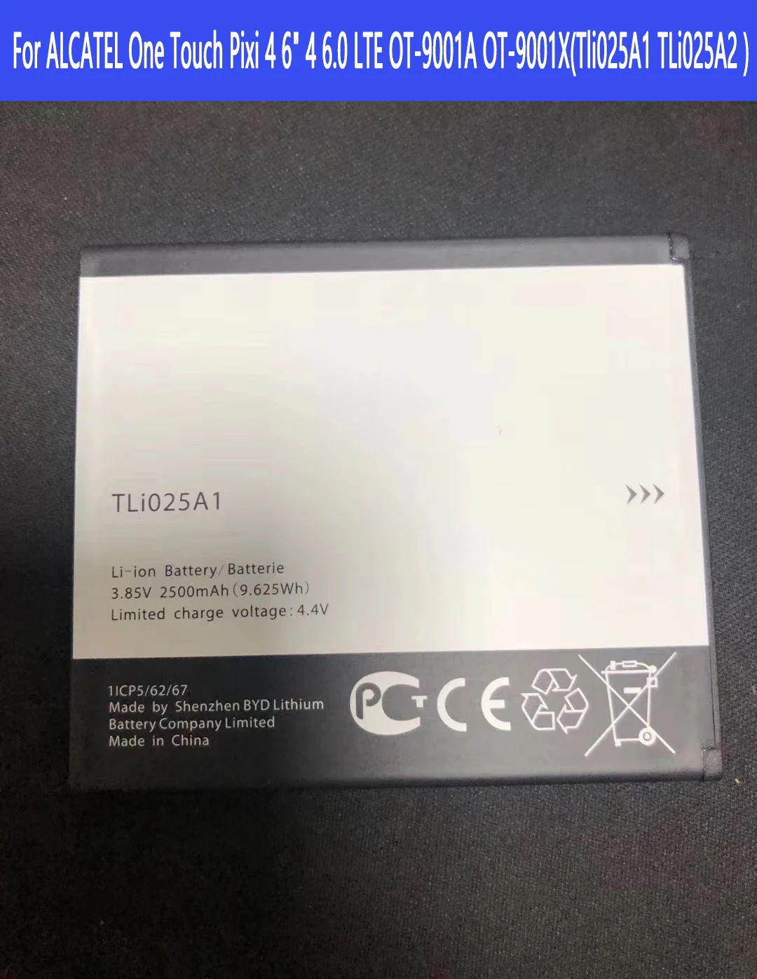 

Tli025A1 TLi025A2 Battery for ALCATEL One Touch Pixi 4 6" 4 6.0 LTE OT-9001A OT-9001X Original Capacity Phone Batteries
