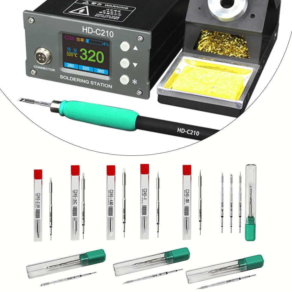 Soldering Pen Core Soldering Iron Tip Copper Alloy 81mm C210/T245 Series Professional Welding Station Accessories Welding Tools
Soldering Pen Core Soldering Iron Tip Copper Alloy 81mm C210/T245 Series Professional Welding Station Accessories Welding Tools