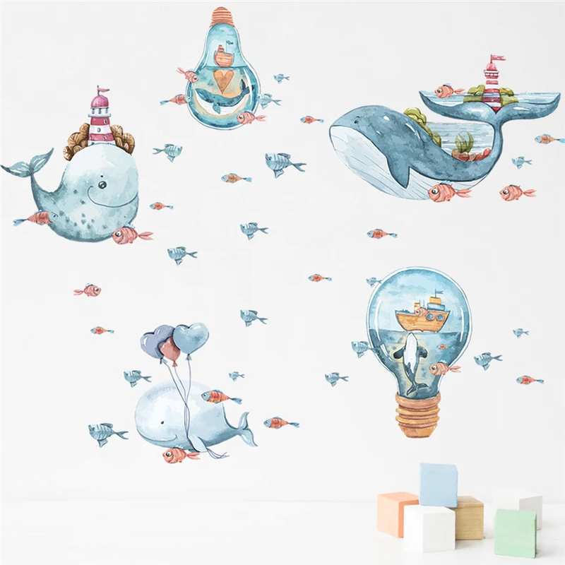 Creative Whale Fishes Pattern Wall Stickers For Kids Room Bathroom Decoration Peel & Stick Mural Art Diy Home Decals Pvc Posters
Creative Whale Fishes Pattern Wall Stickers For Kids Room Bathroom Decoration Peel & Stick Mural Art Diy Home Decals Pvc Posters