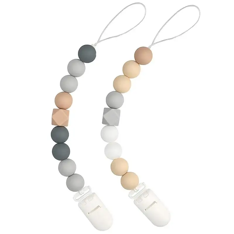 Pacifier Clip Holder Silicone 2pcs Non-drop Practical Pacifier Holders Teether Toy Pacifier Chain Clip Daily Use Infant Pacifier
Pacifier Clip Holder Silicone 2pcs Non-drop Practical Pacifier Holders Teether Toy Pacifier Chain Clip Daily Use Infant Pacifier