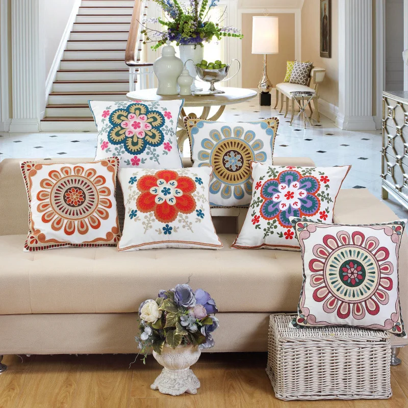 New Flower Embroidery Throw Pillows Covers Decorative Sofa Living Room Chair Cushion Cover Bed Soft Bag Office Pillow Case
New Flower Embroidery Throw Pillows Covers Decorative Sofa Living Room Chair Cushion Cover Bed Soft Bag Office Pillow Case