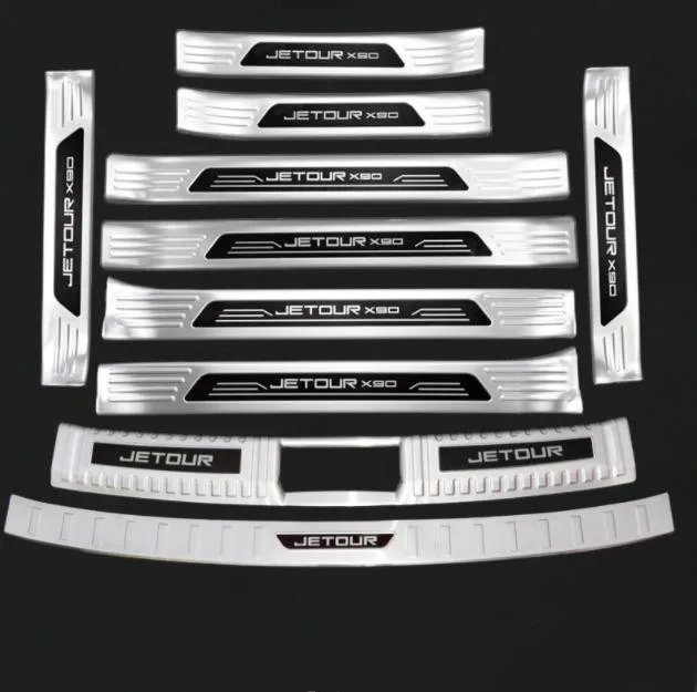 For CHERY JETOUR X90 2019-2022 stainless steel car Threshold guard plate Trunk threshold guard plate protection car accessories
For CHERY JETOUR X90 2019-2022 stainless steel car Threshold guard plate Trunk threshold guard plate protection car accessories