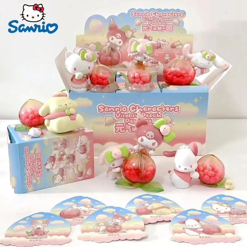 Sanrio Vitality Peach Paradise Series Blind Box Hello Kitty Cinnamoroll Figurine Kawaii Collectable Toys For Girl Christmas Gift
Sanrio Vitality Peach Paradise Series Blind Box Hello Kitty Cinnamoroll Figurine Kawaii Collectable Toys For Girl Christmas Gift