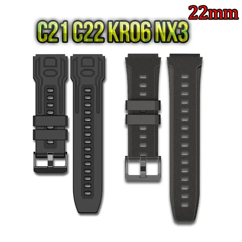 22mm Smart Watch Braceletes Original Strap For C21 Kr06 Nx3 Etc. Accessories Waterproof Silicone Smartwatch Parts
22mm Smart Watch Braceletes Original Strap For C21 Kr06 Nx3 Etc. Accessories Waterproof Silicone Smartwatch Parts
