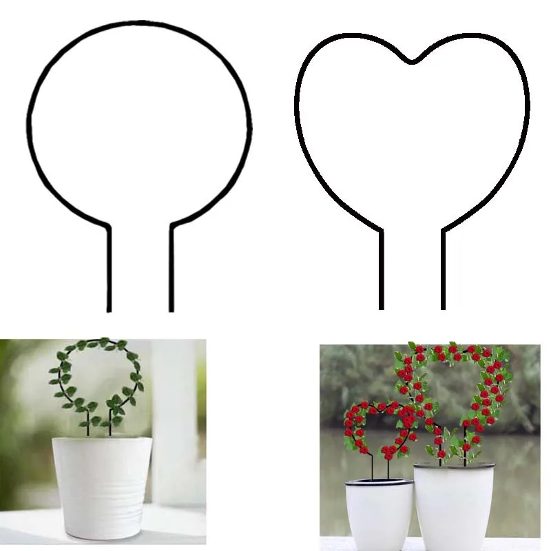 Garden Plant Support Stake Stand Round Vine Climbing Rack Ironheart-Shaped Flower Plant Trellis Support Frame Garden Decor
Garden Plant Support Stake Stand Round Vine Climbing Rack Ironheart-Shaped Flower Plant Trellis Support Frame Garden Decor