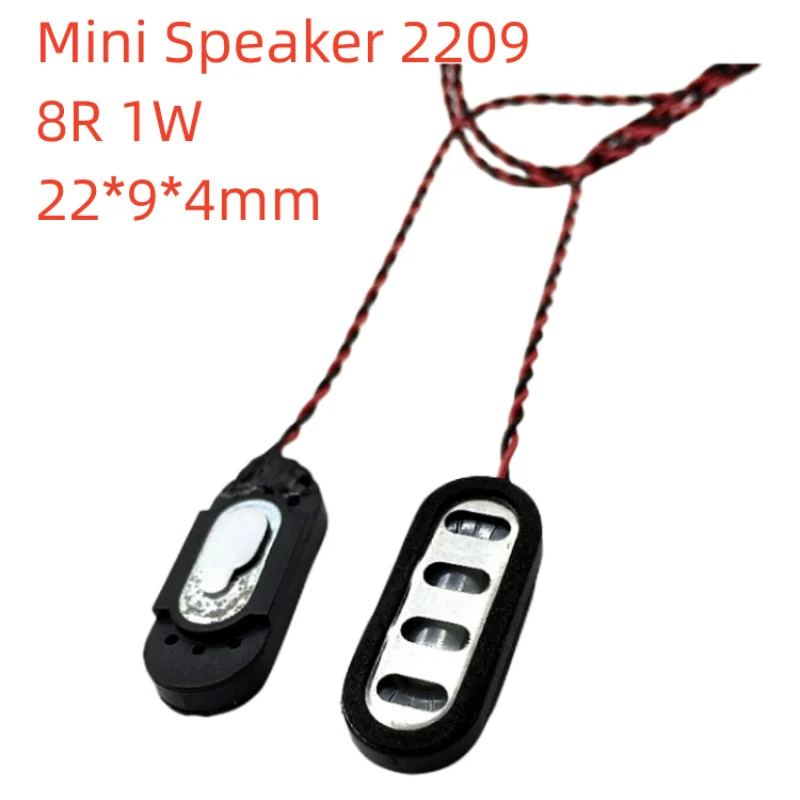 

10PCS/LOT Tablet Trumpet Mini Speaker 2209 8R 1W 22*9*4mm Oval Speaker Electronic Dog With Connectors Line