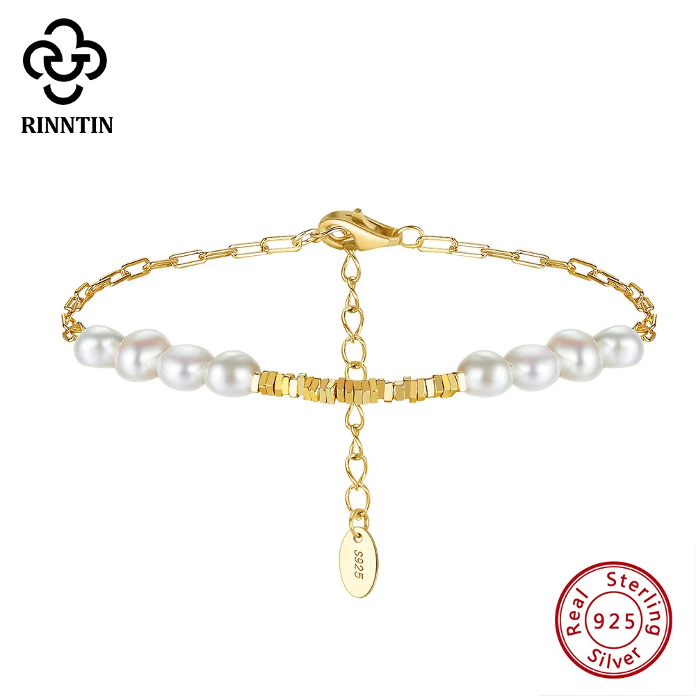 Rinntin 14K Gold Nugget Chain Bracelet with Exquisite Natural Pearl for Women 925 Sterling Silver Fashion Jewelry GPB37
Rinntin 14K Gold Nugget Chain Bracelet with Exquisite Natural Pearl for Women 925 Sterling Silver Fashion Jewelry GPB37