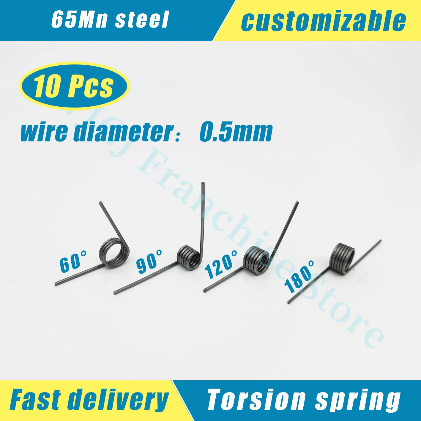 Torsion Spring,V-Shaped Spring, Wire Diameter0.5Mm Return Spring Hairpins 180/120/90/60 Degree 3/6/9Coils Mini Coil Spring
Torsion Spring,V-Shaped Spring, Wire Diameter0.5Mm Return Spring Hairpins 180/120/90/60 Degree 3/6/9Coils Mini Coil Spring
