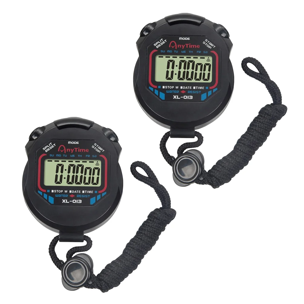 2pcs Digital Sports Stopwatch Silent Stopwatch Rainproof Handheld LCD Digital Timer for Timing Sports Match Competition Referee
2pcs Digital Sports Stopwatch Silent Stopwatch Rainproof Handheld LCD Digital Timer for Timing Sports Match Competition Referee