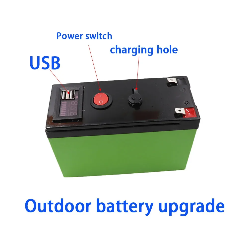 New 12V 20-100mAh Portable Rechargeable 18650 Battery Built-in 5V 2.1A USB Level Display Charging Port, +12.6 Charger
New 12V 20-100mAh Portable Rechargeable 18650 Battery Built-in 5V 2.1A USB Level Display Charging Port, +12.6 Charger
