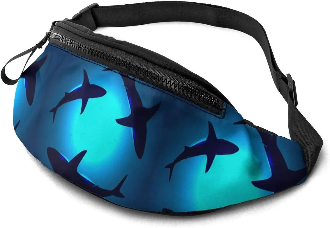 Sea Animals Shark Waist Bag with Headphone Hole Belt Bag Adjustable Sling Pocket Fashion Hip Bum Bag for Women Men Kids
Sea Animals Shark Waist Bag with Headphone Hole Belt Bag Adjustable Sling Pocket Fashion Hip Bum Bag for Women Men Kids