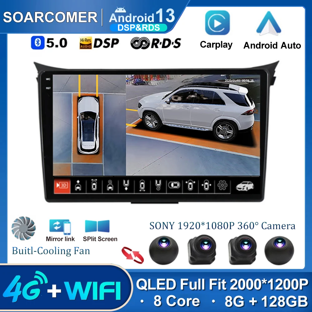 Andrroid 13 для Hyundai I30 Elantra GT 2012 2013 2014 2015 2016 2017 автомобильный DVD мультимедийный плеер GPS-навигатор TB 4G LTE WIFI
Andrroid 13 для Hyundai I30 Elantra GT 2012 2013 2014 2015 2016 2017 автомобильный DVD мультимедийный плеер GPS-навигатор TB 4G LTE WIFI