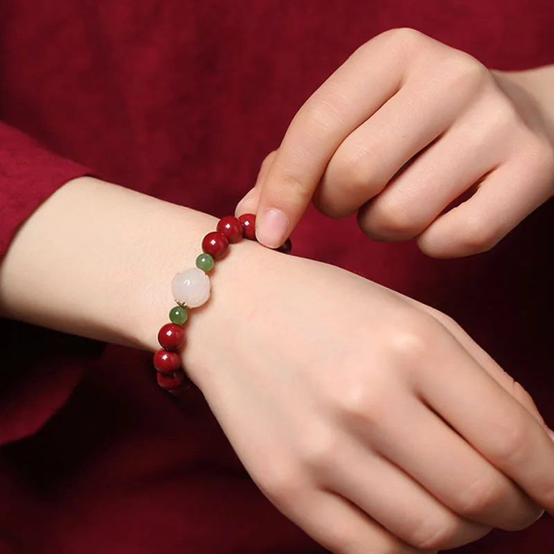 

Bracelet Female Lucky Beads Year Of Life Bracelet Amulet Attracts Wealth High-grade Jewelry Peace and Joy