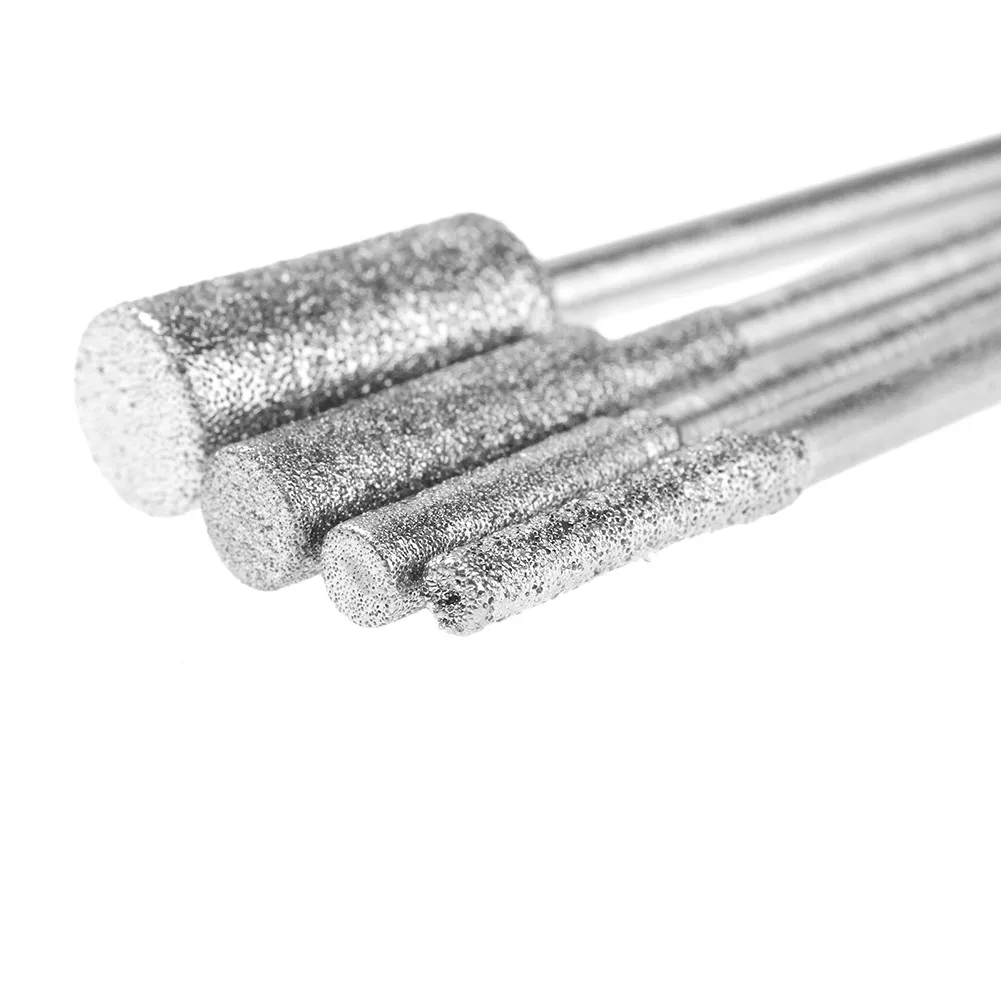 8Pcs Diamond Coated Cutting Cylindrical Grinding Head 2.35mm For Shank Jade Stone File Carving Polishing Tools
8Pcs Diamond Coated Cutting Cylindrical Grinding Head 2.35mm For Shank Jade Stone File Carving Polishing Tools