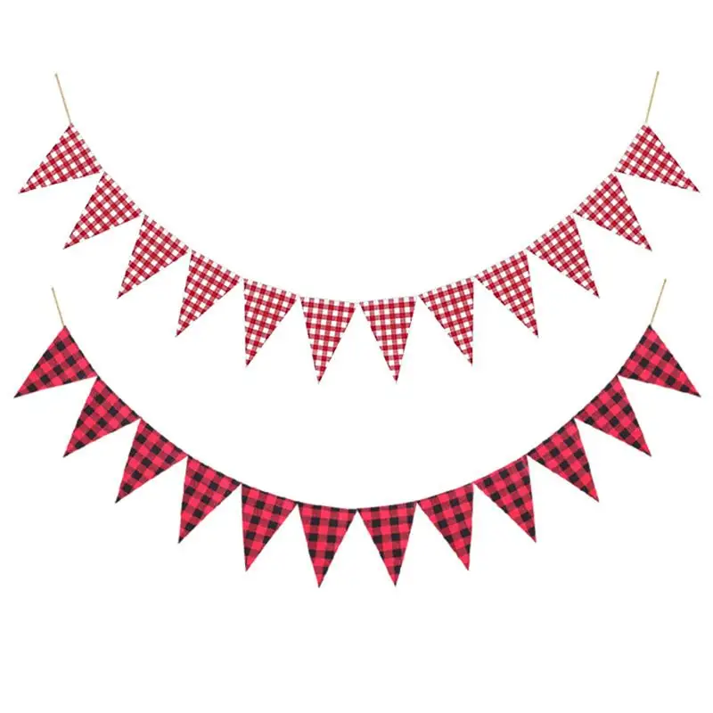 Red Plaid Checkered Red White Fabric Triangle Flag Banners Gingham Pennant Bunting Birthday Carnival Picnic Outdoor Decorations
Red Plaid Checkered Red White Fabric Triangle Flag Banners Gingham Pennant Bunting Birthday Carnival Picnic Outdoor Decorations