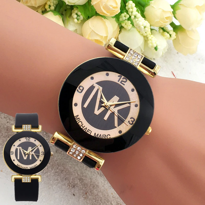 

Brand TVK Watch for Women Gift Fashion Watches Black Luxury Clock Silica Quartz Woman Wristwatch Relogio Masculino Zegarek Damsk