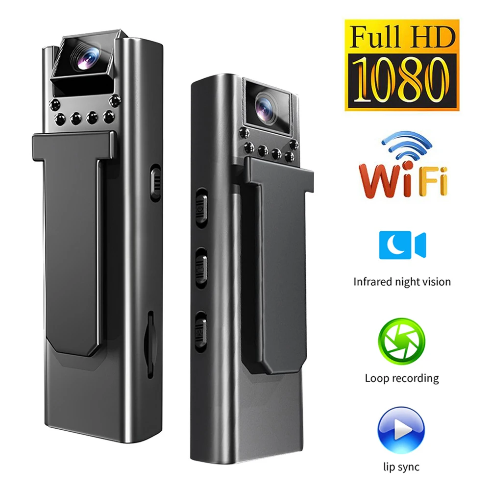 Мини-камера HD 1080P Портативная Цифровая видеокамера ночное видение Wi-Fi камера с вращающимся на 180 ° объективом Спортивная DV DVR видеокамера
Мини-камера HD 1080P Портативная Цифровая видеокамера ночное видение Wi-Fi камера с вращающимся на 180 ° объективом Спортивная DV DVR видеокамера