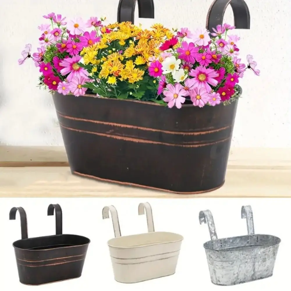 Iron Oval Hanging Flower Pot Removable Countryside Style Metal Flower Vase With Detachable Hooks Wall Mounted Flower Pot
Iron Oval Hanging Flower Pot Removable Countryside Style Metal Flower Vase With Detachable Hooks Wall Mounted Flower Pot