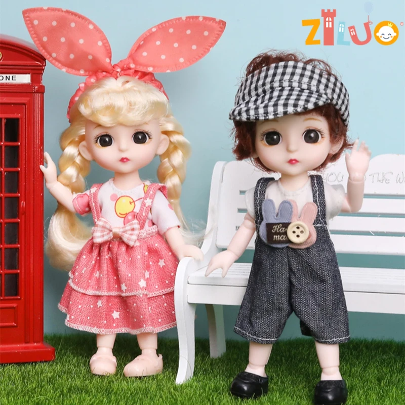 16cm BJD Doll 13 Movable Joints Dress Suit 1/12 Fashion Doll Beautiful DIY Dress Up Children Toys Little Girl Birthday Xmas Gift
16cm BJD Doll 13 Movable Joints Dress Suit 1/12 Fashion Doll Beautiful DIY Dress Up Children Toys Little Girl Birthday Xmas Gift