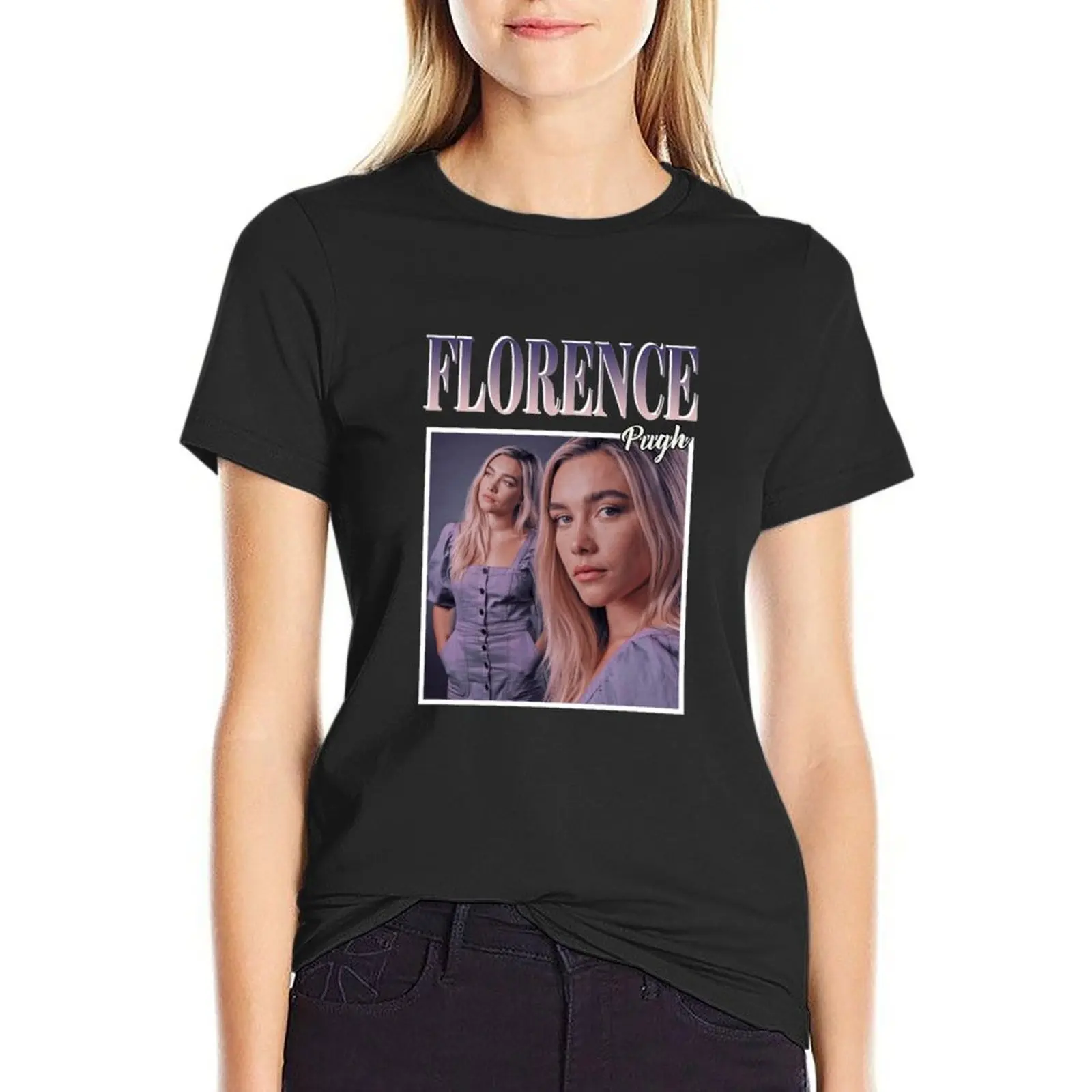 Florence Pugh 90's Vintage T-Shirt t shirts for Women graphic new edition t shirts for Women Women's tee shirt
Florence Pugh 90's Vintage T-Shirt t shirts for Women graphic new edition t shirts for Women Women's tee shirt