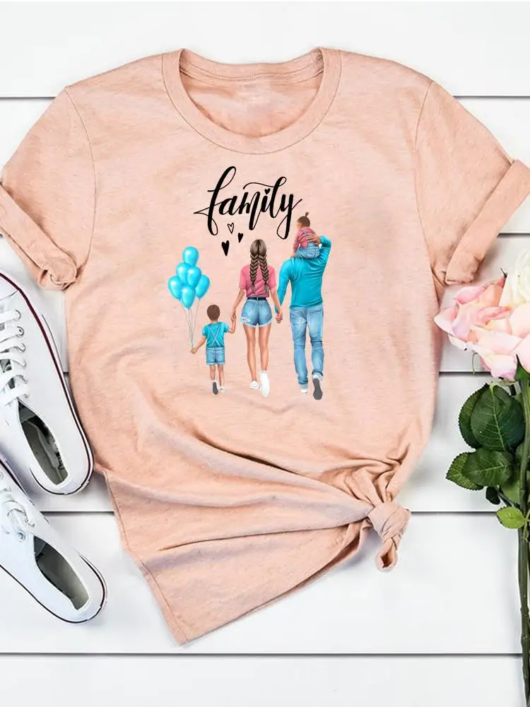 Women Female Summer T Clothing Print Graphic Tee Letter Family Lovely Trend 90s Fashion Short Sleeve Casual T-shirts Clothes
Women Female Summer T Clothing Print Graphic Tee Letter Family Lovely Trend 90s Fashion Short Sleeve Casual T-shirts Clothes