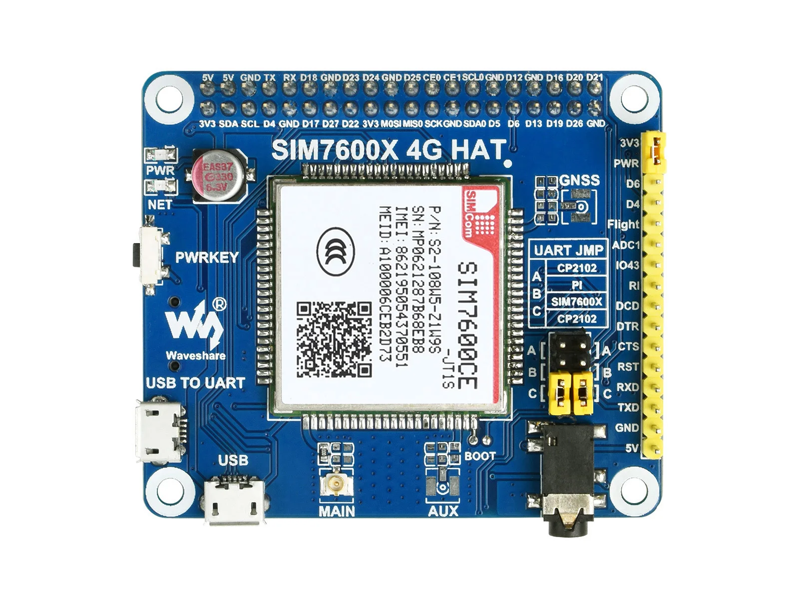 Фонарь 4G для Raspberry Pi, поддерживает связь 4G / 3G/2G, также LBS позиционирование, для Китая
Фонарь 4G для Raspberry Pi, поддерживает связь 4G / 3G/2G, также LBS позиционирование, для Китая