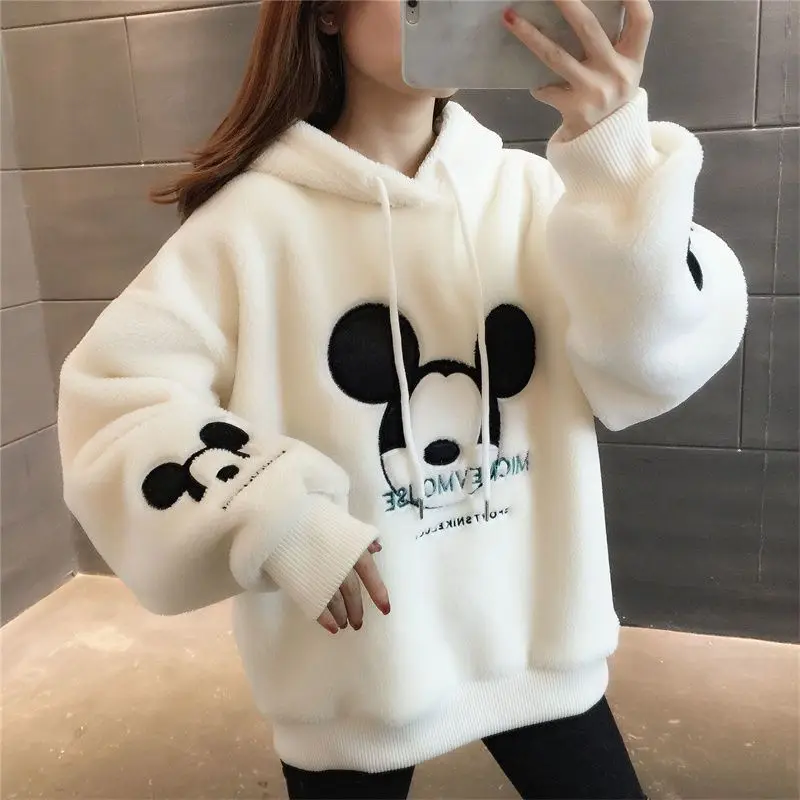 Disney Mickey and Minnie Cartoon Cute Hoodie Women's Autumn and Winter Exquisite Versatile Pullover Top Plus Velvet Clothes
Disney Mickey and Minnie Cartoon Cute Hoodie Women's Autumn and Winter Exquisite Versatile Pullover Top Plus Velvet Clothes