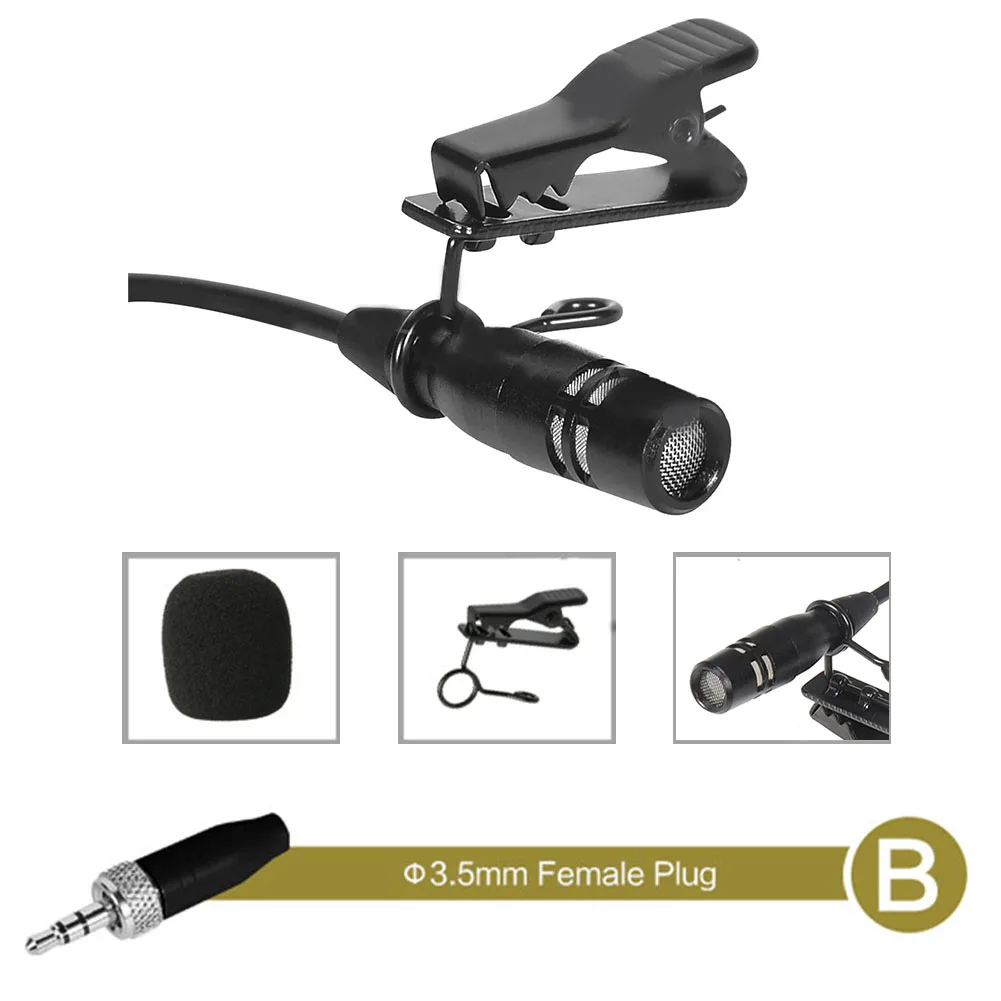 Lavalier Lapel Clip Microphone 3.5mm 4-Pin XLR For Wireless System Wireless Mic Microphone For Sennheiser For Shure Wireless
Lavalier Lapel Clip Microphone 3.5mm 4-Pin XLR For Wireless System Wireless Mic Microphone For Sennheiser For Shure Wireless