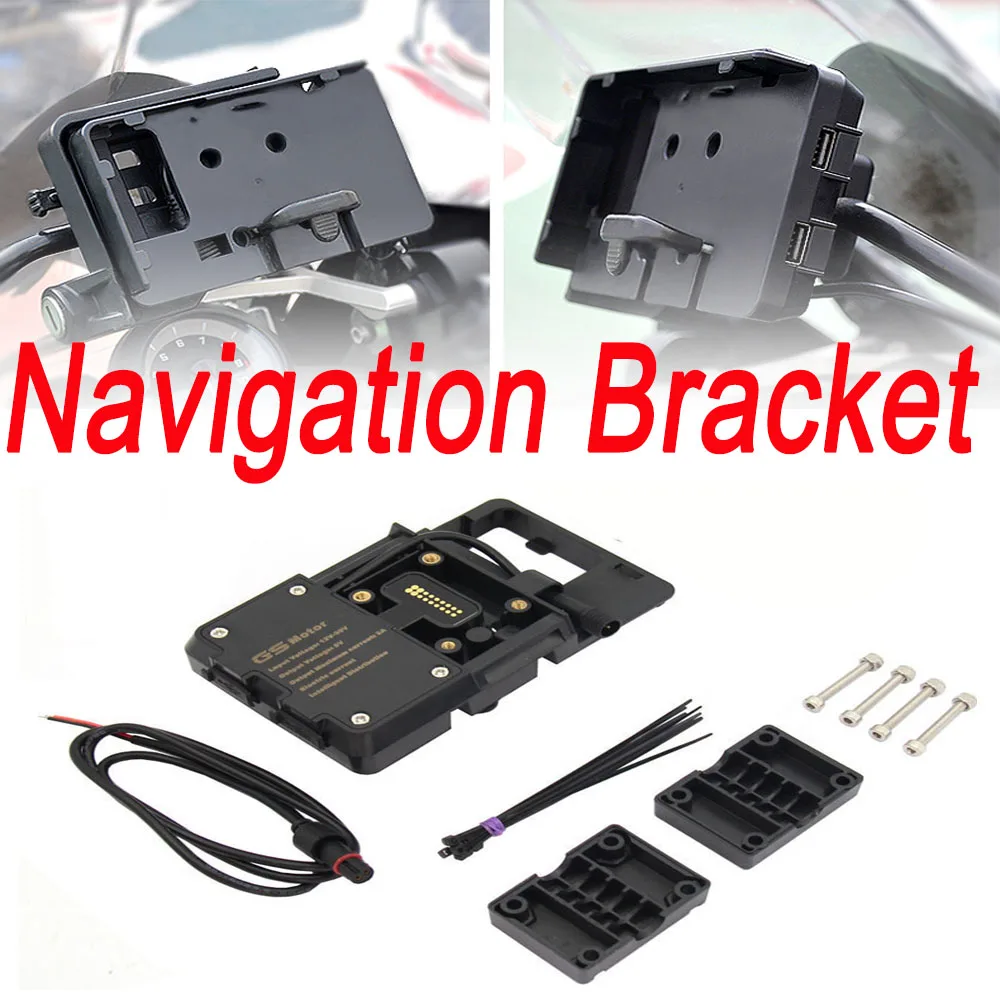 Mobile Phone USB Navigation Bracket MotorcycleCharging Mount For R1200GS F800GS ADV F700GS R1250GS CRF 1000L F850GS F750GS
Mobile Phone USB Navigation Bracket MotorcycleCharging Mount For R1200GS F800GS ADV F700GS R1250GS CRF 1000L F850GS F750GS