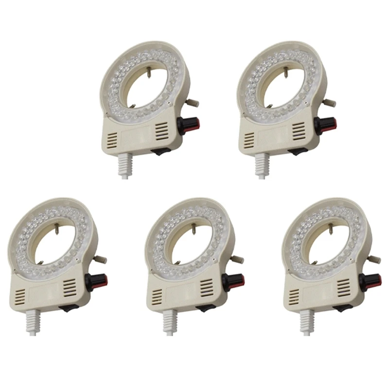 

Promotion! 5X US PLUG White Adjustable 56 LED Ring Light Illuminator, Suitable For Stereo Microscopes And Cameras