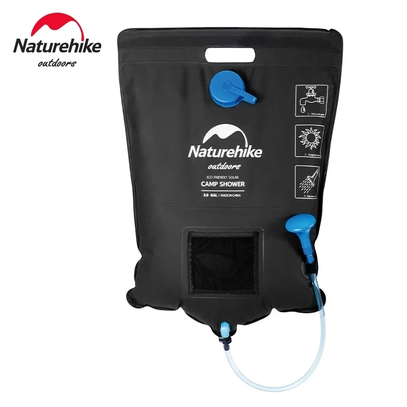 Портативная душевая сумка Naturehike на солнечной батарее 20 л, уличный походный мешок для душа с солнечным нагревом и горячей водой, со съемным шлангом, насадка для душа 45 °C
Портативная душевая сумка Naturehike на солнечной батарее 20 л, уличный походный мешок для душа с солнечным нагревом и горячей водой, со съемным шлангом, насадка для душа 45 °C