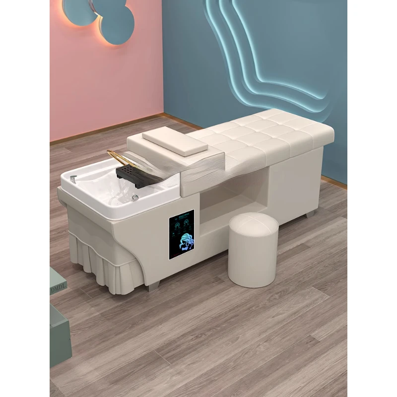 Thai Hair Saloon Dedicated Shampoo Chair Head Therapy Bed Constant Temperature Water Circulation Fumigation Beauty
Thai Hair Saloon Dedicated Shampoo Chair Head Therapy Bed Constant Temperature Water Circulation Fumigation Beauty