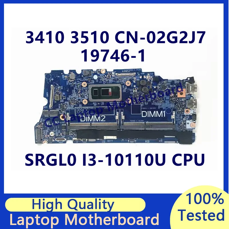 CN-02G2J7 02G2J7 2G2J7 материнская плата для ноутбука DELL 3410 3510 материнская плата с процессором SRGL0 I3-10110U 19746-1 100% протестирована работает хорошо
CN-02G2J7 02G2J7 2G2J7 материнская плата для ноутбука DELL 3410 3510 материнская плата с процессором SRGL0 I3-10110U 19746-1 100% протестирована работает хорошо