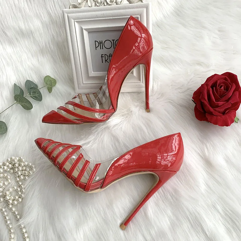 Spring and summer new pointy patent leather PVC single shoes thin high heels banquet dress versatile large and small women shoes
Spring and summer new pointy patent leather PVC single shoes thin high heels banquet dress versatile large and small women shoes