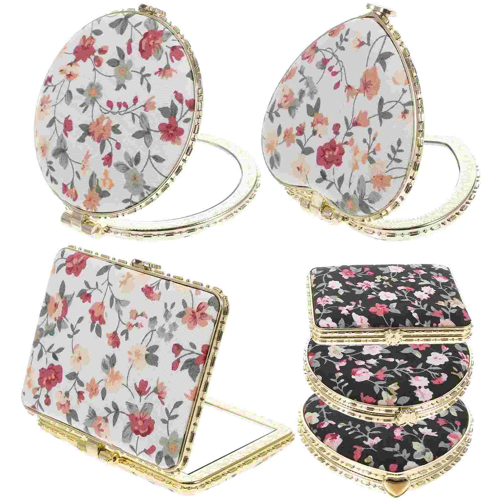 6 Pcs Printed Double Sided Mirror Clear Glass Travel Fold Premium Double-sided Mirrors Compact Fabric Makeup Cosmetics
6 Pcs Printed Double Sided Mirror Clear Glass Travel Fold Premium Double-sided Mirrors Compact Fabric Makeup Cosmetics