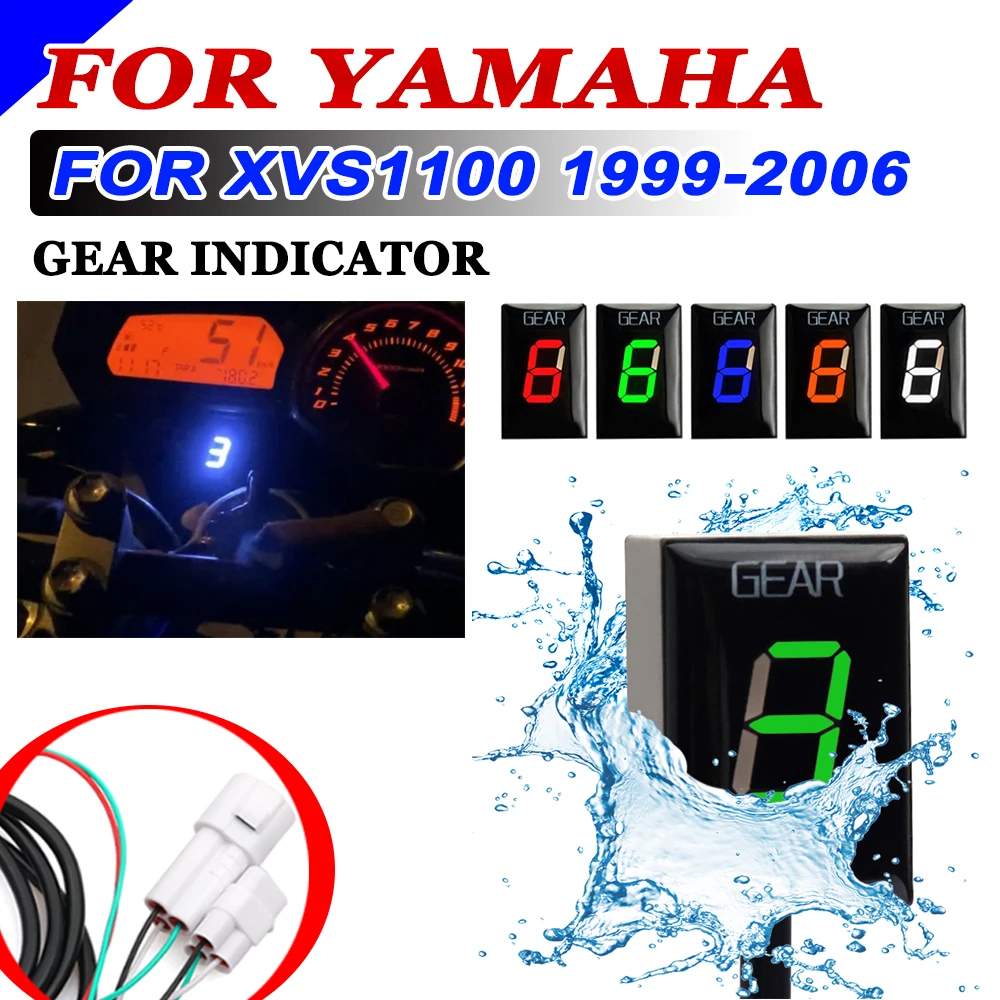 

For YAMAHA Xvs1100 Drag Star 1999 - 2002 2003 2004 2005 2006 Xvs 1100 Motorcycle Accessories 1-6 Gear Display Indicator Meter