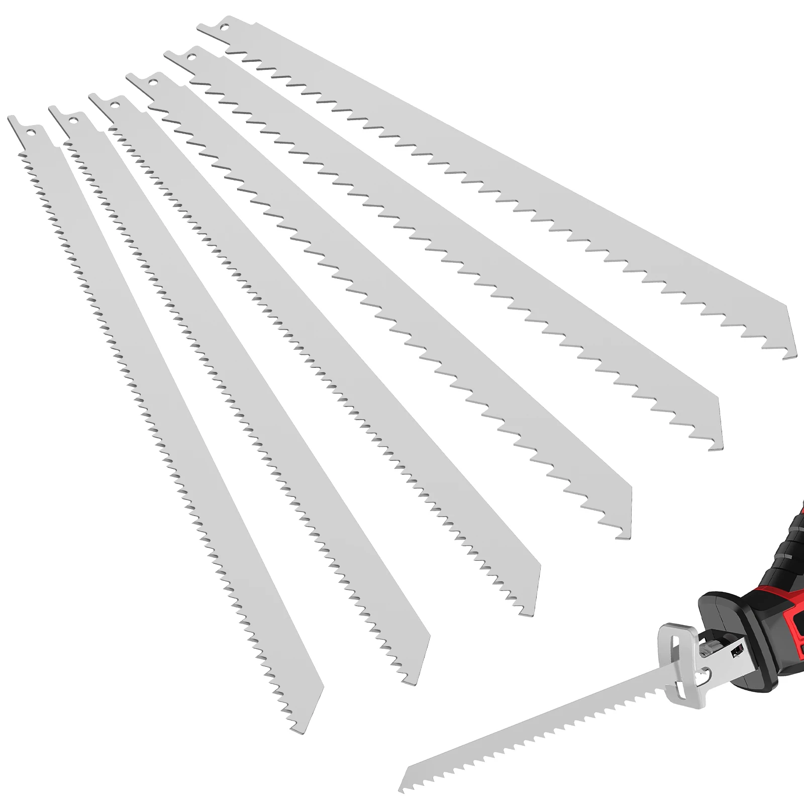 6Pcs Reciprocating Saw Blades 300mm 4/10TPI Stainless Steel Pruning Saw Blade Sharp Saw Blades for Cutting Frozen Food Meat Bone
6Pcs Reciprocating Saw Blades 300mm 4/10TPI Stainless Steel Pruning Saw Blade Sharp Saw Blades for Cutting Frozen Food Meat Bone