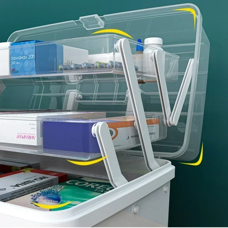 

Large-capacity Storage Box Multi-layer Drug Gadgets Medical Cosmetics Household Emergency Home