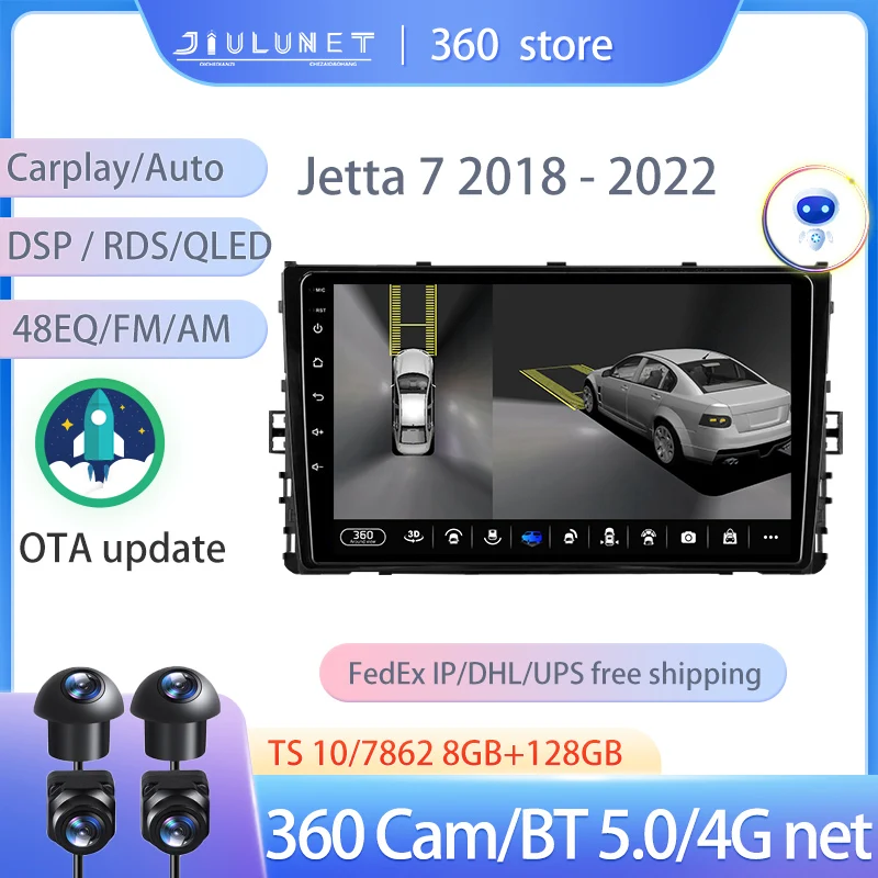 JIULUNET Smart Stereo Android Auto 360 Cam радио для Volkswagen Jetta 7 2018 - 2022 Мультимедиа Видео навигация Carplay
JIULUNET Smart Stereo Android Auto 360 Cam радио для Volkswagen Jetta 7 2018 - 2022 Мультимедиа Видео навигация Carplay