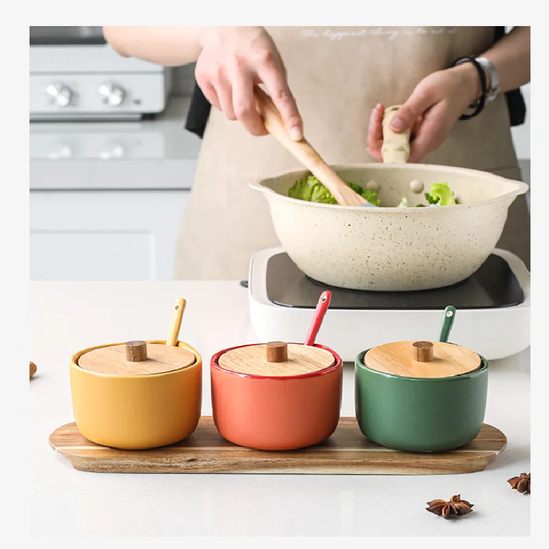 Ceramic Japanese Spice Box Kitchen Household Combination Set Seasoning Jar Ceramic Sugar Salt Jar Seasoning Storage Box
Ceramic Japanese Spice Box Kitchen Household Combination Set Seasoning Jar Ceramic Sugar Salt Jar Seasoning Storage Box