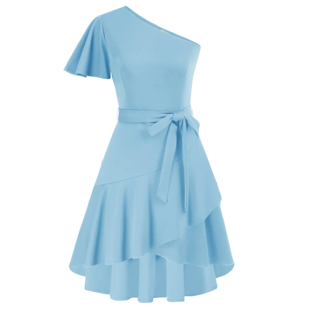 GK Women Asymmetric Shoulder Short Dress Summer Short Sleeve Flared A-Line High-Low Dress Birthday Party Dresses Streetwear
GK Women Asymmetric Shoulder Short Dress Summer Short Sleeve Flared A-Line High-Low Dress Birthday Party Dresses Streetwear